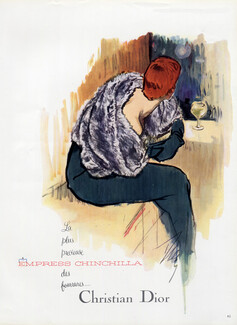 Christian Dior (Fur clothing) 1954 Chinchilla, Tod Draz