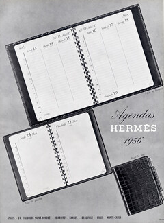 Hermès (Organizers) 1956 Agendas