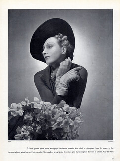 Herz-Belperron (Jewels) 1935 Clip, Hat Caroline Reboux