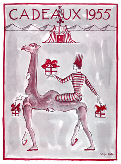 Serge Matta 1954 Camel, Egypt, Comic Strip, Disguise Costume