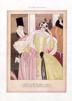 Charles Martin 1920 Elegante Parisienne, Art Déco