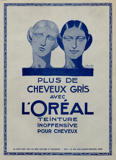 L'Oréal 1923 Jean Claude, Dyes for hair, Hairstyle
