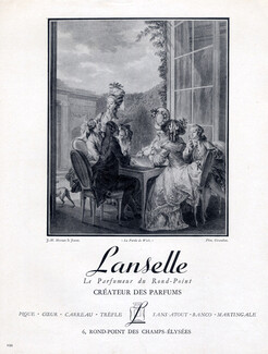 Lanselle (Perfumes) 1946 "La partie de Wich", Playing Cards