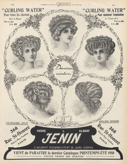 Pierre & Albert Jenin (Hairstyle) 1910 Hairpieces, Combs