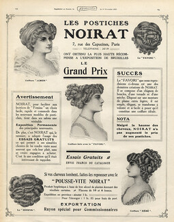 Noirat (Hairstyle) 1910 Hairpieces, Postiches, Westfield