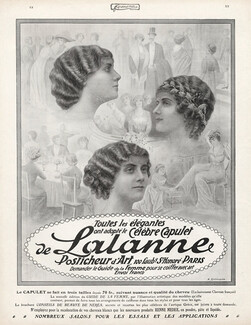 Lalanne (Hairstyle) 1912 Hairpieces, Postiches, Ehrmann, Wig