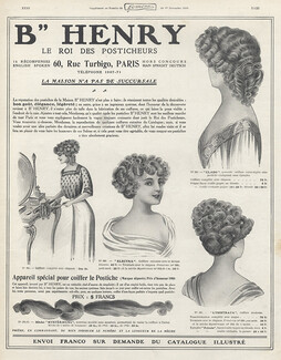Henry (Hairstyle) 1910 Hairpieces, Wig