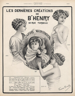 Henry (Hairstyle) 1909 Hairpieces,Postiches, Francis Durelle