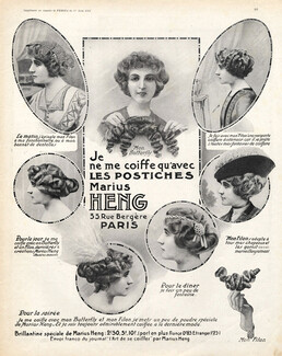 Marius Heng (Hairstyle) 1913 Hairpiece, Wig
