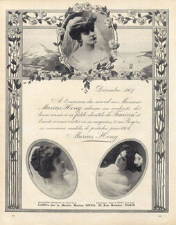 Marius Heng (Hairstyle) 1907 Mlle Lancenay, Liane de Vries