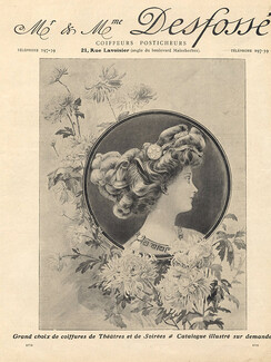 Desfossé (Hairstyle) 1907 Hairpiece,Postiche,Photo H.Causon