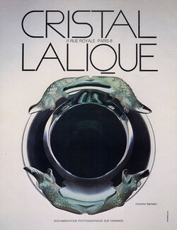 Lalique (Crystal) 1949 Ashtray,Cendrier Bamako