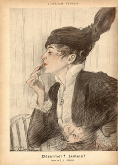 L'Arsenal Féminin, 1917 - Julien Jacques Leclerc Making-up Lipstick