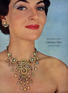 Christian Dior (Jewels) 1955 Necklace, Earrings, Francis Winter