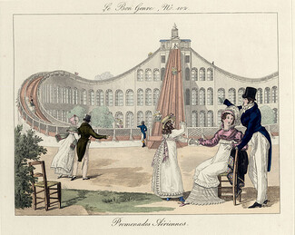 Le Bon Genre 1817-1931 Promenades Aériennes Roller Coasters 19th Century Costumes