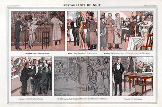 Maurice Taquoy 1910 Restaurants de Nuit, Night Restaurants