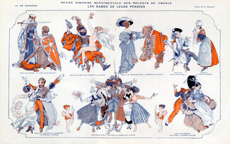 Cheri Herouard 1915 Mousquetaire, Lancier, Poilu, Sapeur, "Soldats de France" Soldiers of France