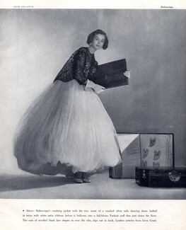 Balenciaga 1953 White Tulle Dancing Dress Photo Louise Dahl-Wolfe