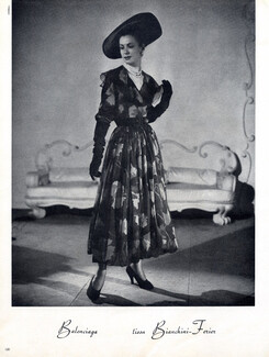 Balenciaga 1948 Summer Dress, Photo Schall, Bianchini Férier