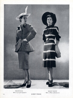 Balenciaga & Maggy Rouff 1947 Robert Perrier (Fabric)