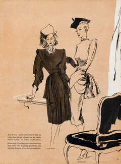 Balenciaga, Jean Patou 1945 Dresses Benigni