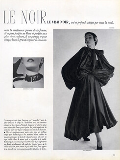 Balenciaga 1950 Black Dress, Necklace Dior, Photo Clarke