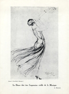 Jean Gabriel Domergue 1921 Dancer, Elegant Parisienne