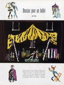 Clavé 1948 Scenery & Costumes Roland Petit Ballet de Paris