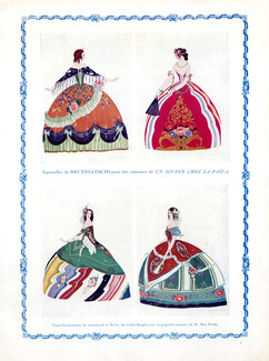 Umberto Brunelleschi 1923 Theâtre Costumes Un souper chez la Païva