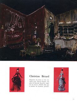 Christian Berard 1948 Scenery & Theâtre Costumes for "Thérèse Raquin"