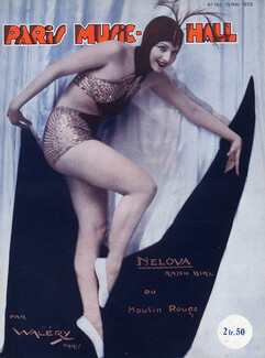 Paris Music-Hall 1928 Miss Nelova Chorus Girl Rasch Girl Moulin Rouge