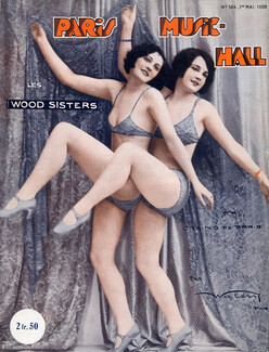 Paris Music-Hall 1928 The Wood Sisters Chorus Girls Casino de Paris