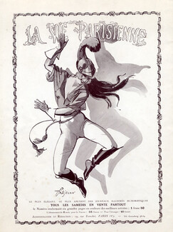 René Prejelan 1923 Cavalry Costume Dancer