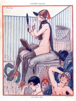 Georges Pavis 1924 Making-up Chorus Girls Costume Music-Hall Nude