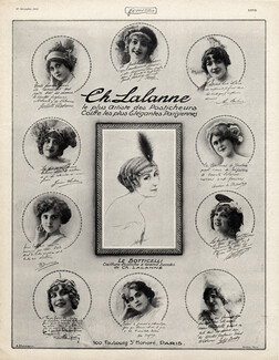 Lalanne (Hairstyle) 1912 Botticelli Hairpieces, Ehrmann