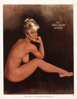 Aslan 1966 Pin-up Les filles qu'on épingle Nude Sexy Looking Girl