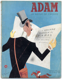 Adam 1939 N°158 Raymond de Lavererie Fashion Magazine for Man, 64 pages