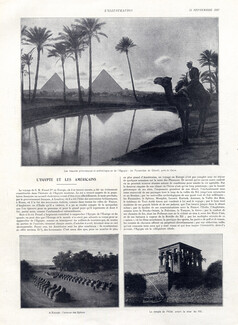 L'Egypte et les Américains, 1927 - Pyramides de Ghizeh Karnak