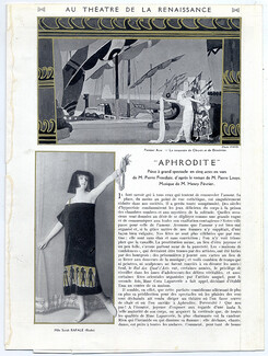 "Aphrodite" au Théâtre de la Renaissance, 1914 - Russian Ballets Costumes, Paul Poiret, Cora Laparcerie, Texte par Claude Roger Marx, 6 pages