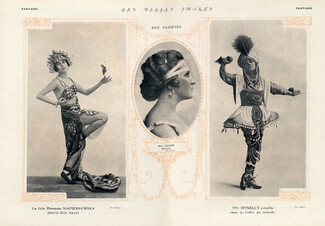 Napierkowska Exiane & Spinelly 1919 Portraits Theatre Costume