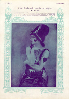 Tamara Karsavina 1914 Russian Ballet Salomé Modern Style Theatre Costume Tatoo