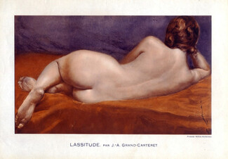 Grand-Carteret 1922 Lassitude Nude
