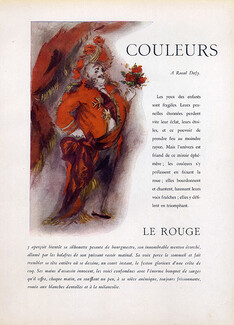 Couleurs - à Raoul Dufy, 1945 - Lila de Nobili Swan Bird Costumes, Text by V. Photadiès, 6 pages