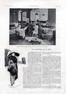 Les Créateurs de la Mode, 1910 - Redfern, Doucet, Callot, Paquin, Cheruit... Fashion Designers, 8 pages