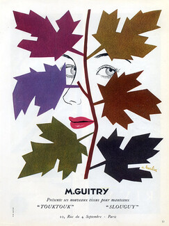 Guitry (Textile) 1949 Portrait, A.Barlier