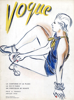 Ruth Grafstrom 1936 Vogue Cover, Swimmear