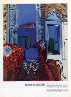 Raoul Dufy 1937 a Window at Nice Decorative Design