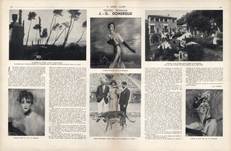 Jean-Gabriel Domergue, 1934 - Domaine de Fiseole Portraits, Greyhound Sighthound, Marthe Chenal, Texte par Louis Thomas