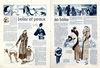 Belles et Peaux de Bêtes, 1933 - Alex Lippman Furs, Coats, Text by Lucie Delarue-Mardrus