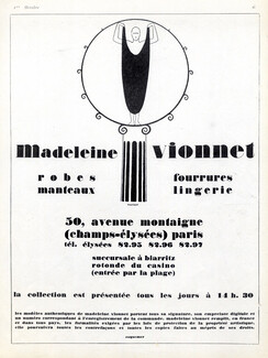 Madeleine Vionnet 1925 Label Design, Thayaht